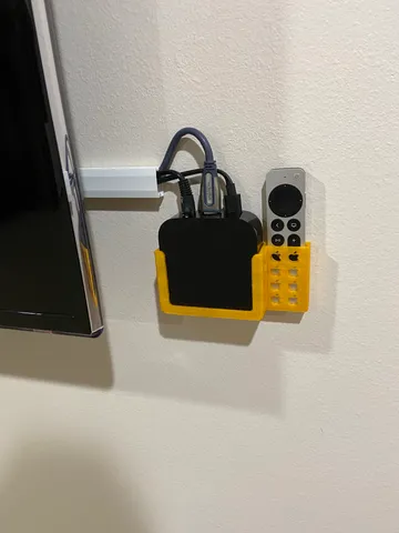 Apple TV and Remote Wall Mount