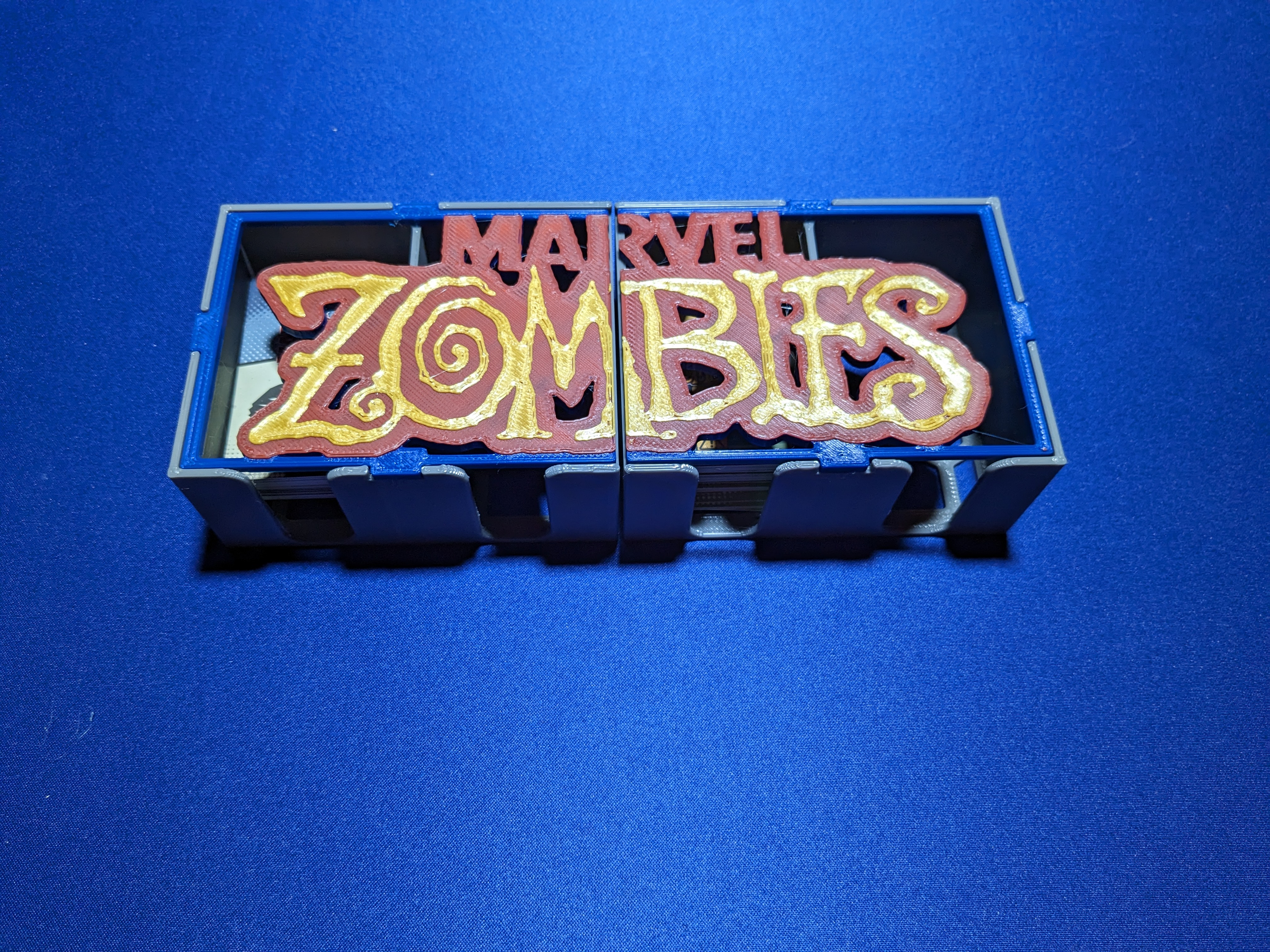 Marvel Zombies Zombicide Card Box Magnetic Lid for Traits and Spawn decks