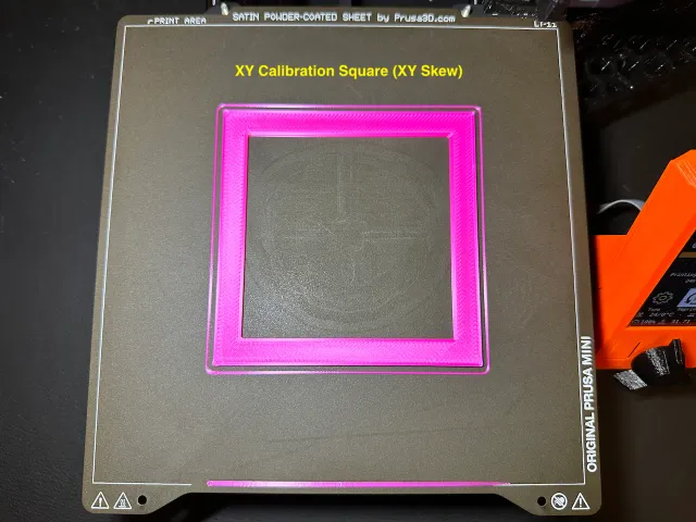 XY Calibration Square