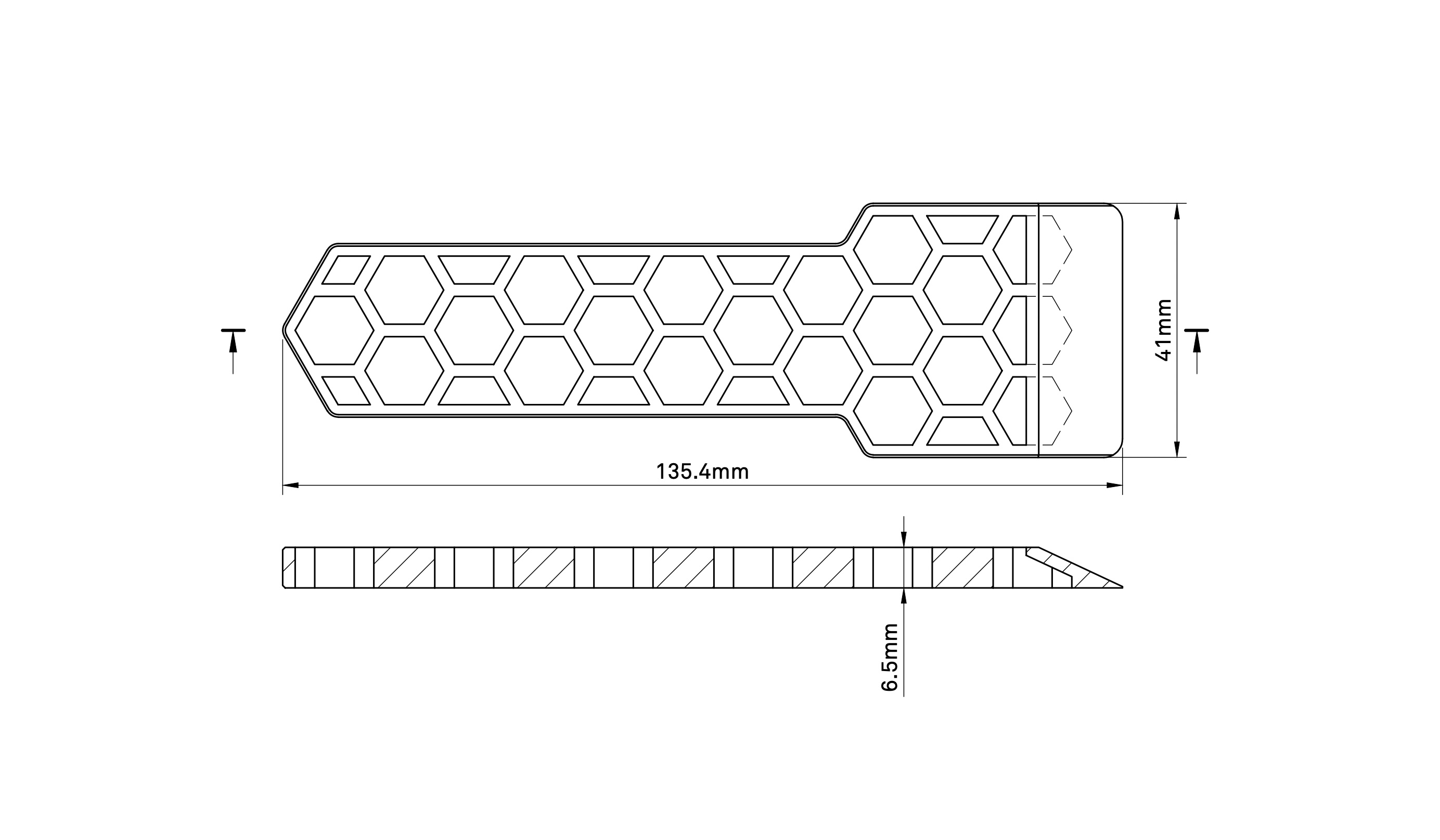 A better hex print bed scraper accurate geometry and refinements por