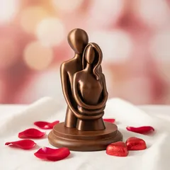 The Protective Embrace - Minimalist Love Sculpture