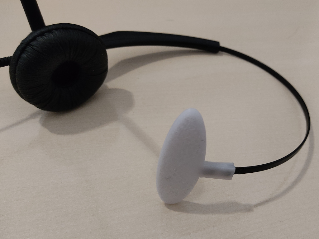 Head protection for Yealink headset