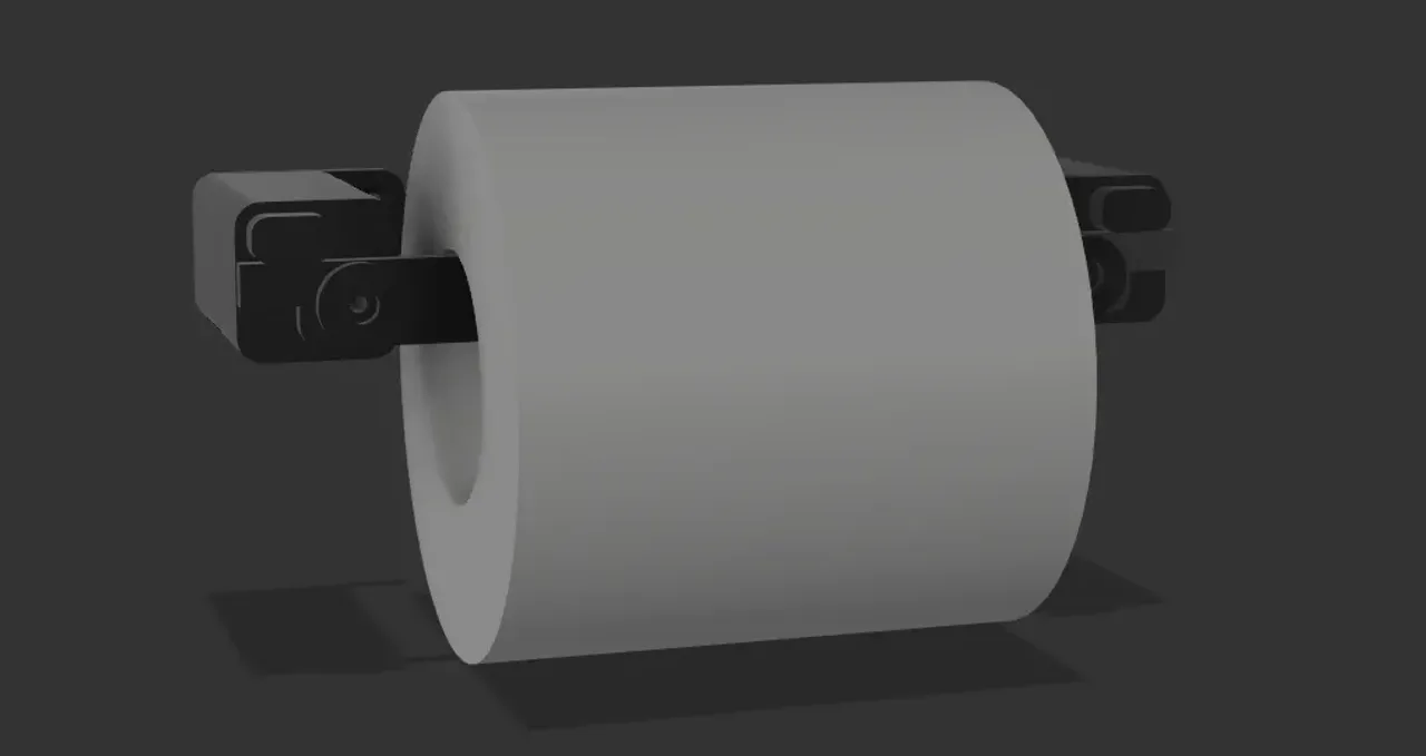 Minimalist Quick Change Toilet Paper Roll Holder by Chriswak