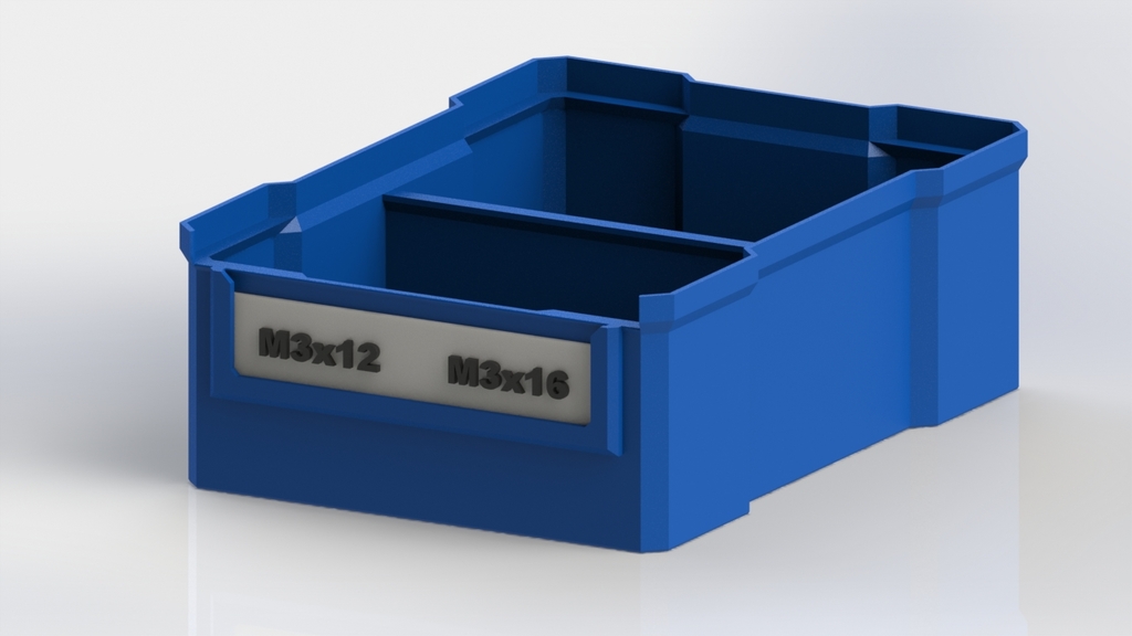 Miniatura 9 do modelo 3D Stackable Boxes with Front Labels Set
