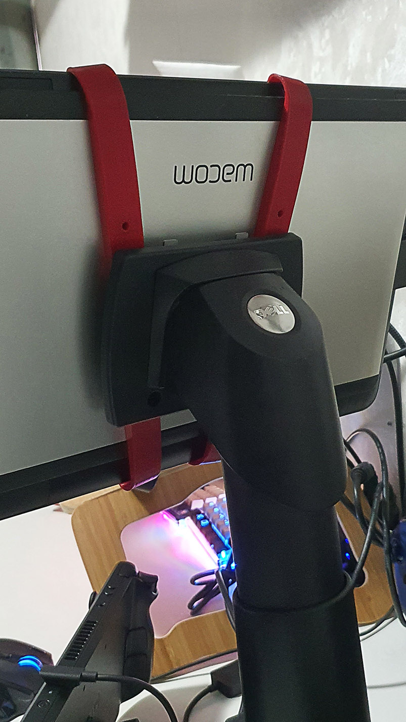 Cintiq 13HD Vesa Mount Grip by fatihG | Download free STL model ...