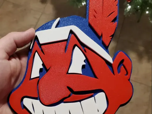 Chief Wahoo Logo Plate