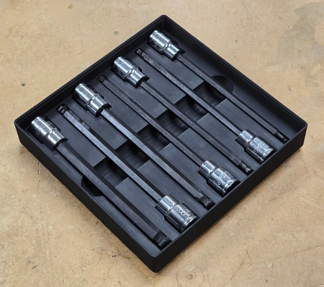 Harbor Freight Hex Socket (Allen Wrench) Gridfinity Organization - Main Image