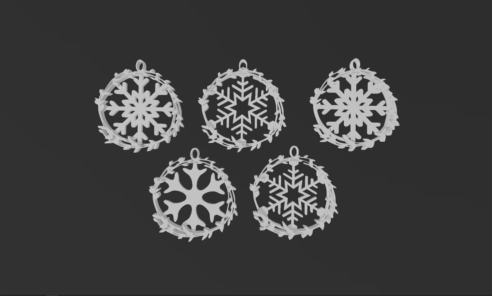 Christmas Snowflake Ornament Collection Chrismas Tree  / Schneeflocken Weihnachtsdeko für Christbaum