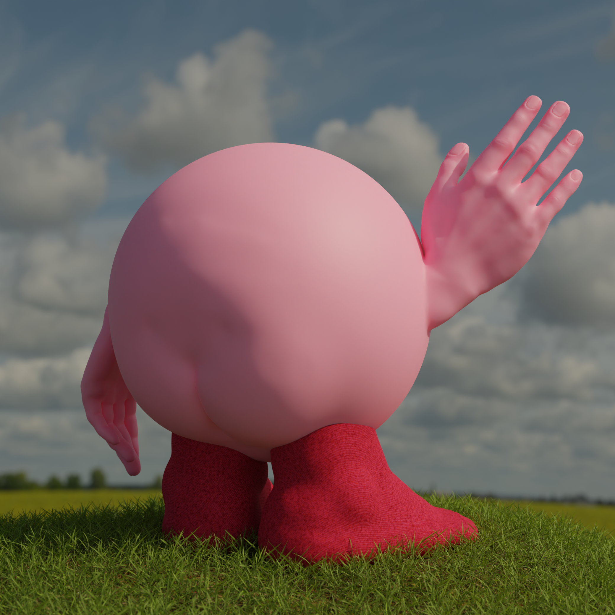 Miniatura 3 do modelo 3D Realistic Kirby