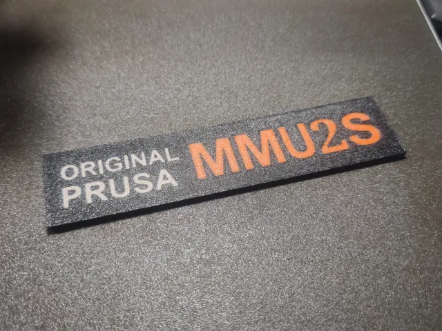 Prusa MMU2S Sign for Enclosures