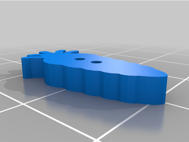 Miniatura 4 do modelo 3D Carrot Shaped Button
