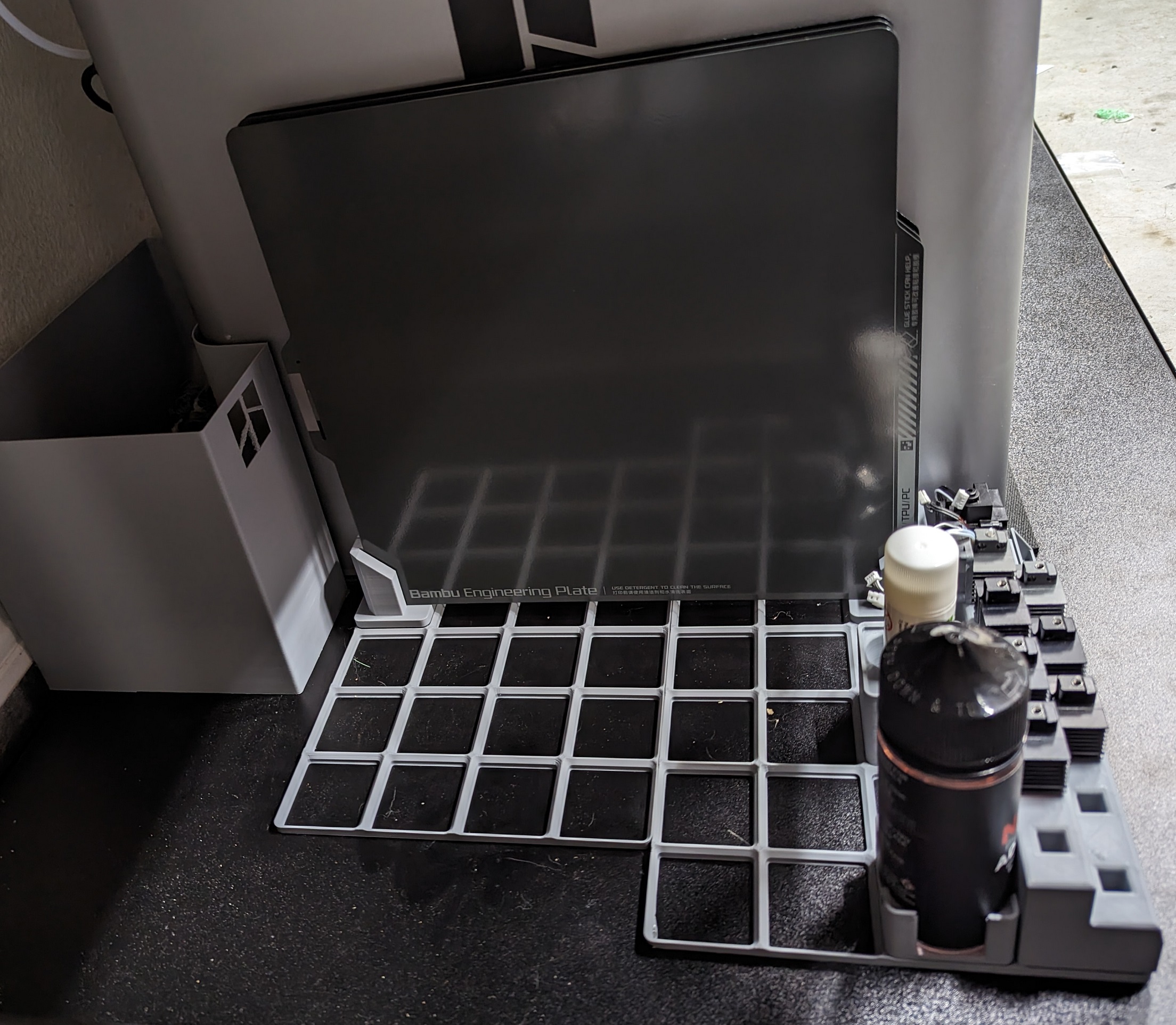 Bambu Lab X1C plate holder for Gridfinity