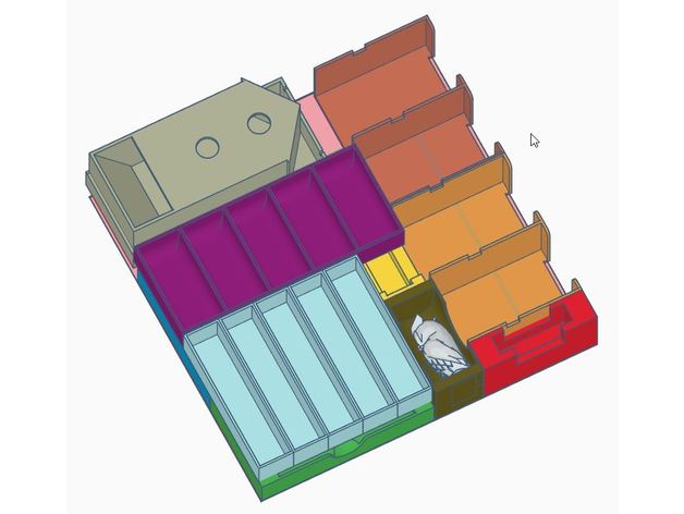 Miniatura 5 do modelo 3D Wingspan Insert -- Sleeved Cards