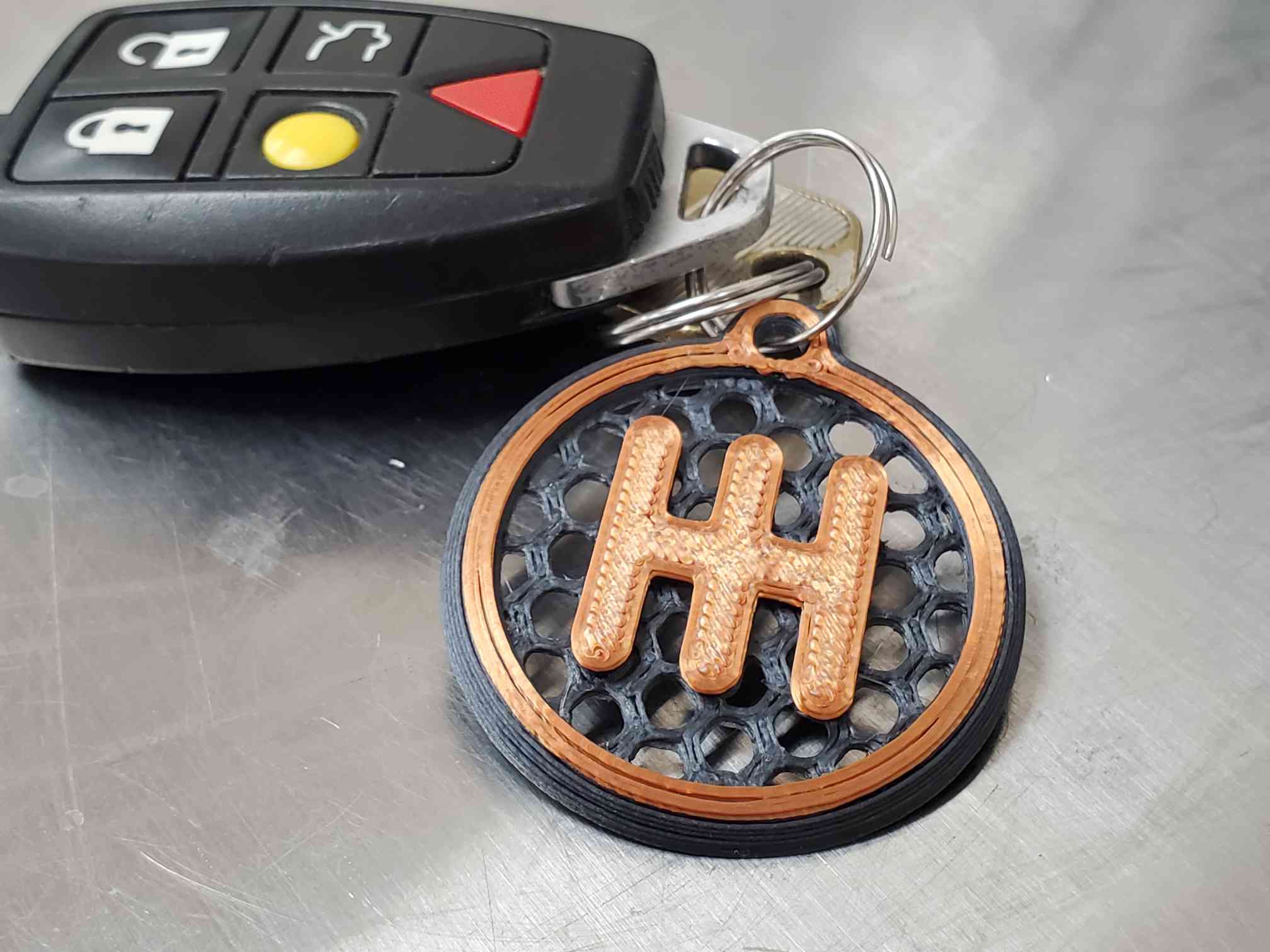 Manual Transmission H-Pattern Keychain