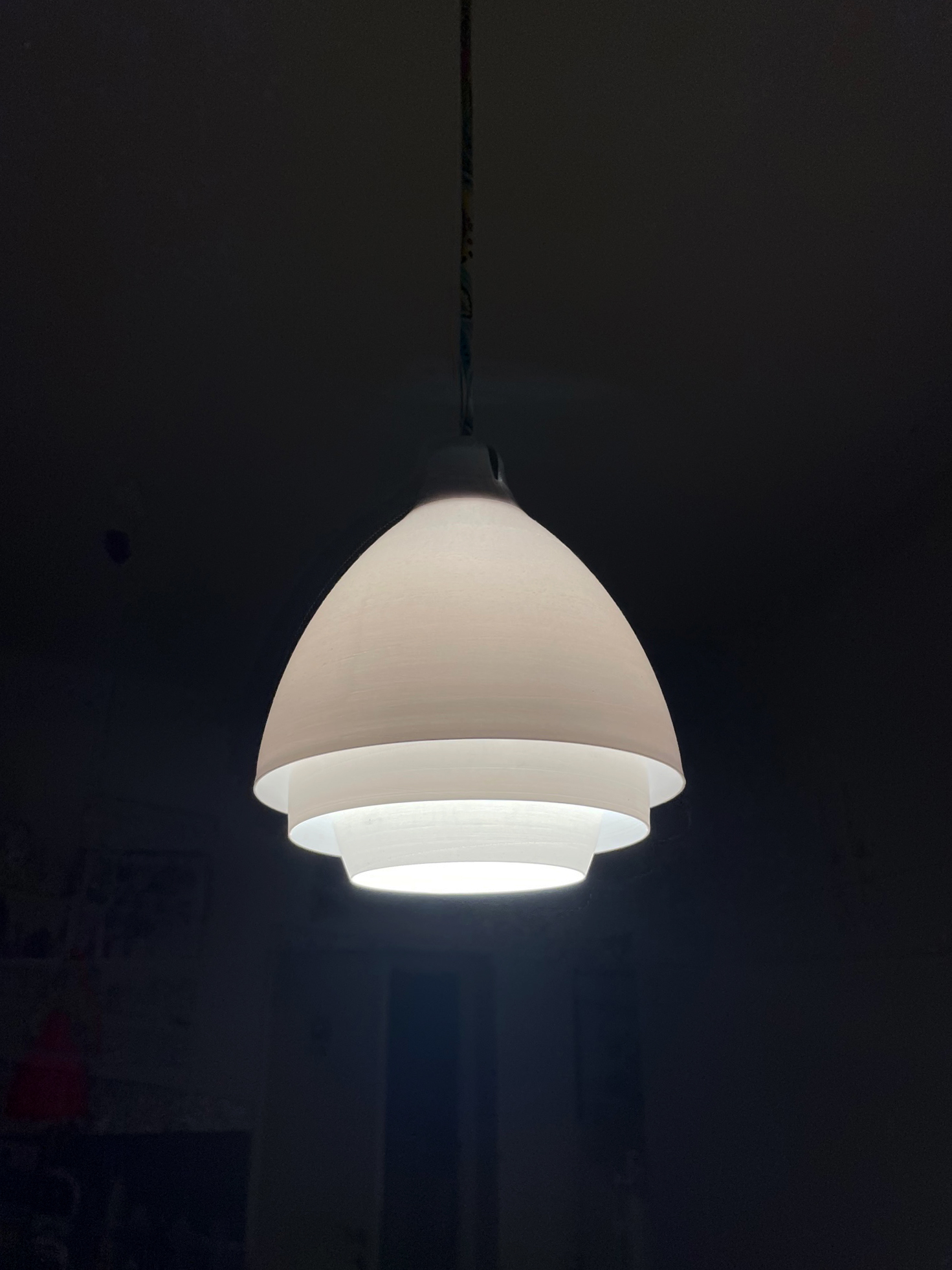 třívrstvé stínítko lampy / three-layer lamp shade