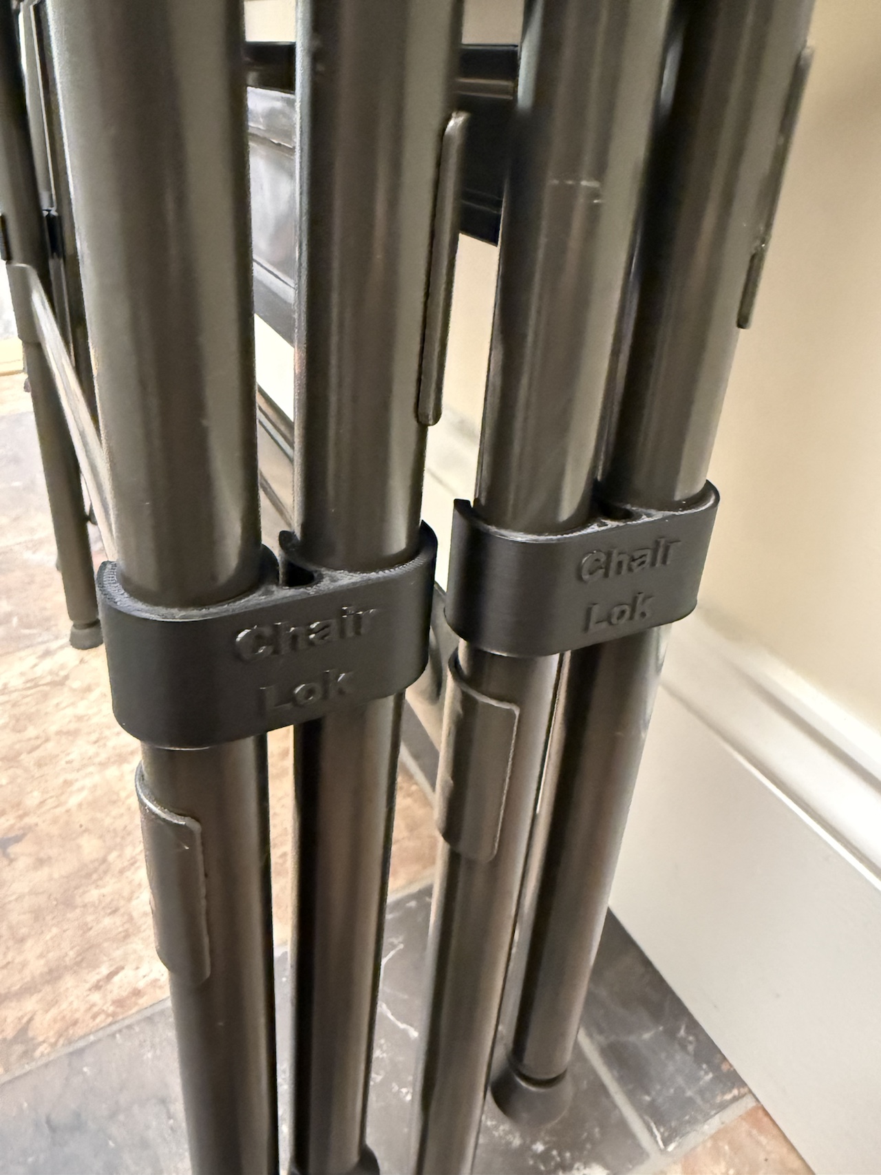 Chair Lok: The folding chair fix (IKEA FRODE / Parametric)