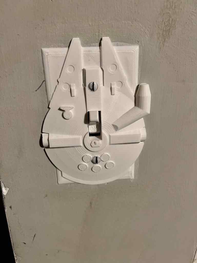 Star Wars Millennium Falcon Light Switch Cover