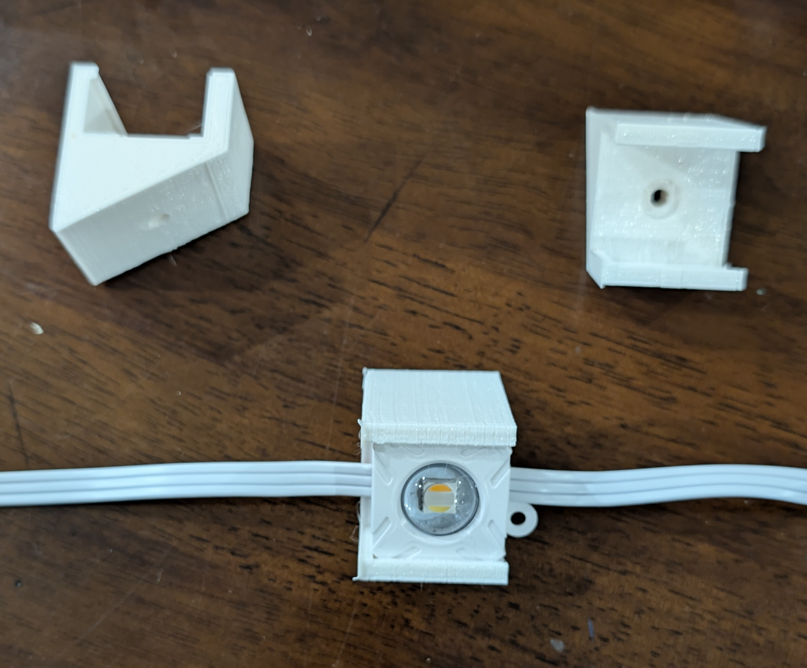 Asahom 30 degree mount for S108 style Permanent Christmas Lights