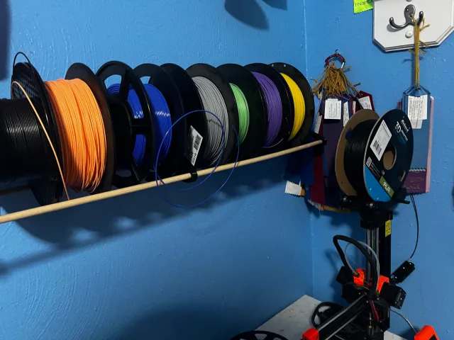 Filament rack.