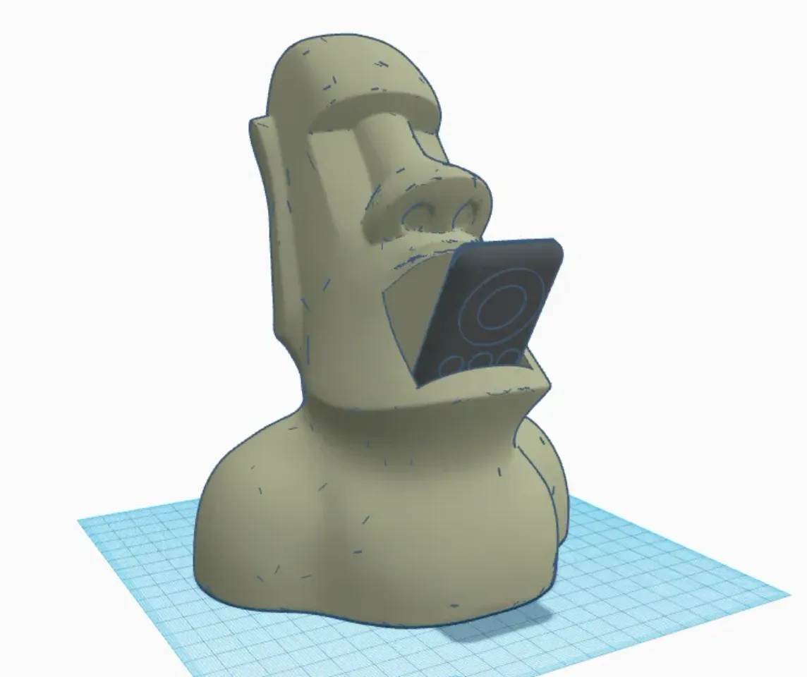 Free STL file Emoticon moai 🗿・3D printing template to download