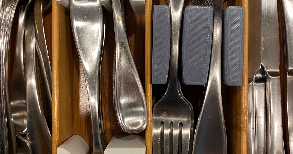 Silverware Organizer Inserts by MottN Download free STL model