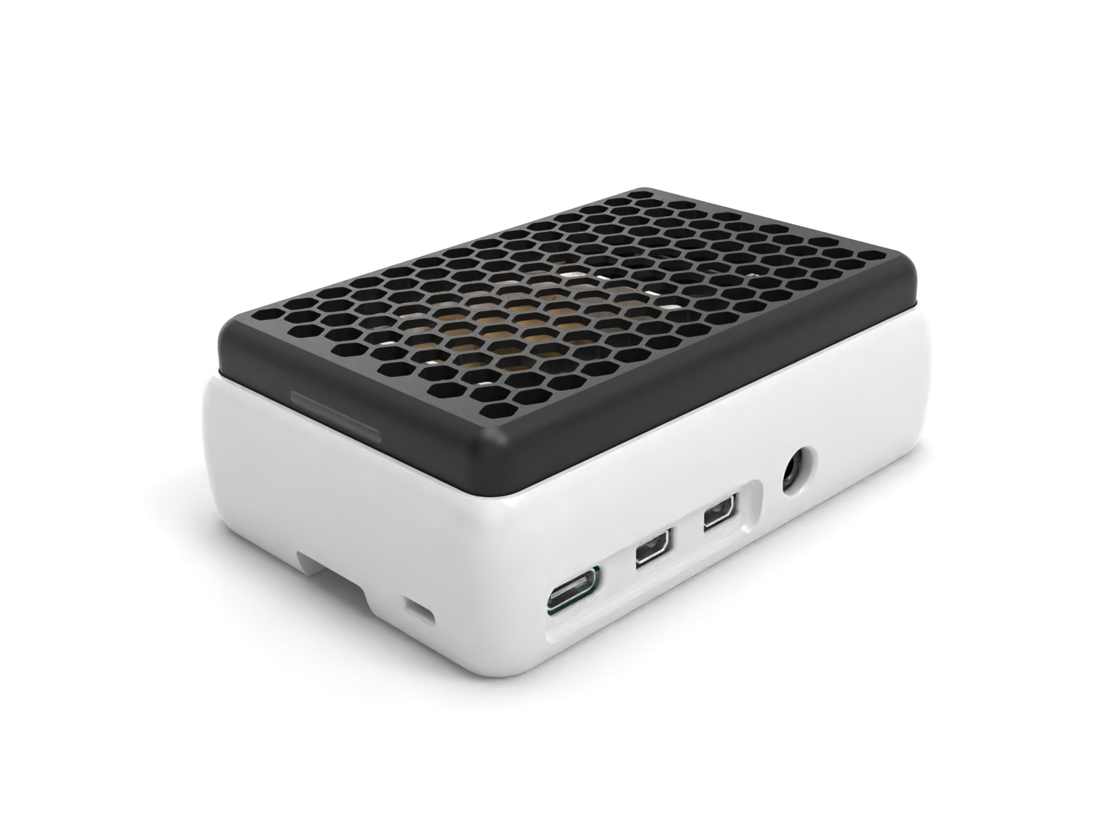 Pi4B Flat Fan Case Noctua 40x10 5V/3.3V SnapTogether