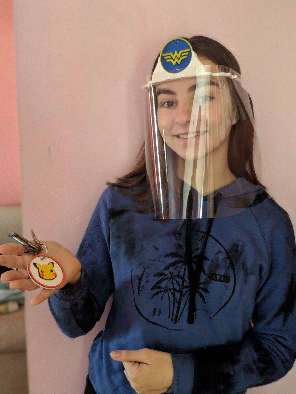 Miniatura 12 do modelo 3D Protector kid - face shield children