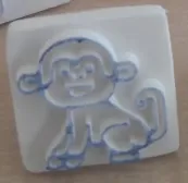 simple stamp with animal motive - ape - to reward the little once