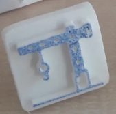 simple stamp with animal motive - crane - to reward the little once