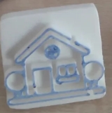 simple stamp with animal motive - house - to reward the little once