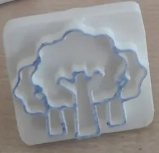 simple stamp with animal motive - tree - to reward the little once