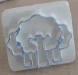 simple stamp with animal motive - tree - to reward the little once
