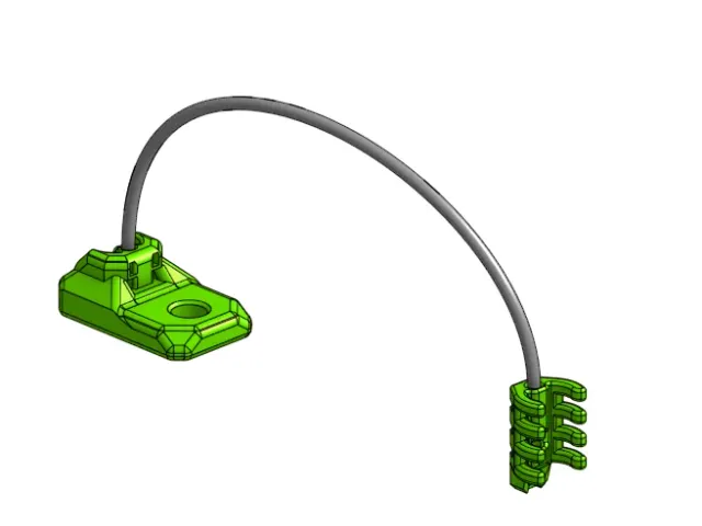 Ratrig V-core 3.1 EVA 3 wireloom connectors with insert space for a bowden-support