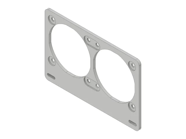 Noctua 2x 60mm fan adaptor bracket for Open Benchtable