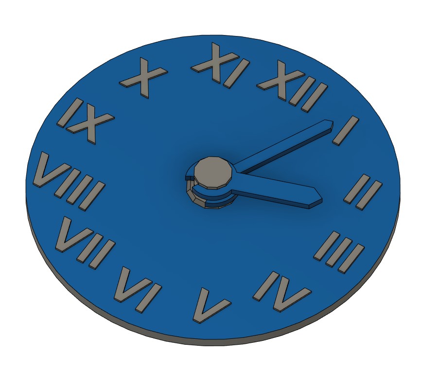 Educlock with Roman numerals