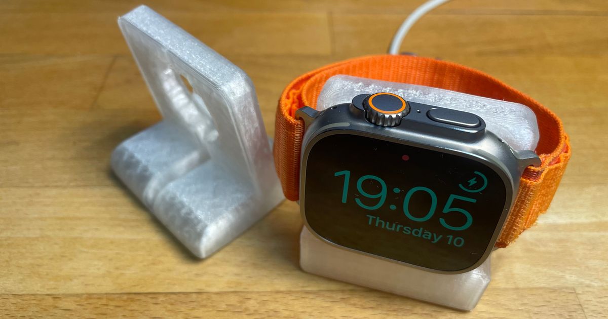 TPU Apple Watch Ultra Charger & Watch Stand by C3r Download free STL