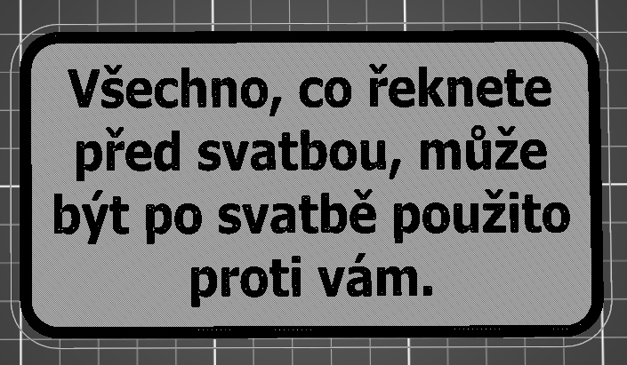 Cedule svatební citát