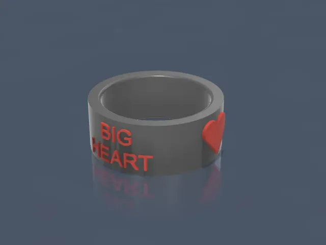 Big heart, Big ass Ring