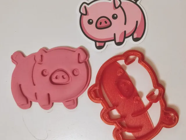 Pig cookie cutter