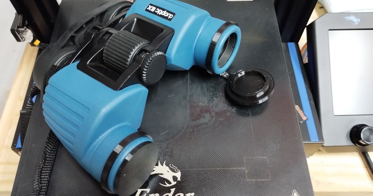 6.5x32 Binocular Objective Lens Covers by Dimarca Download free STL