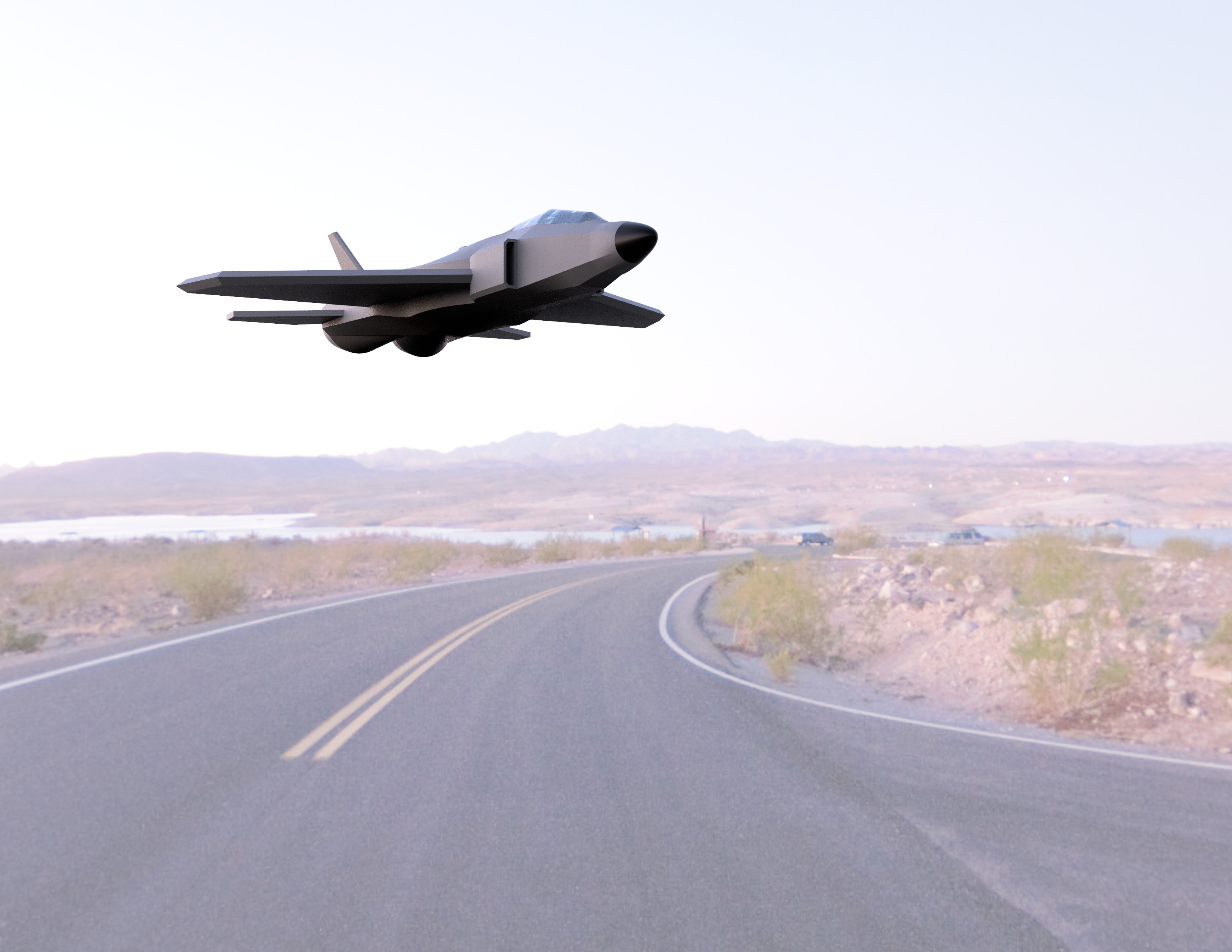Print in place F-22 Inspired Jet