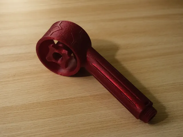 Massage shower head with exchangable nozzle.