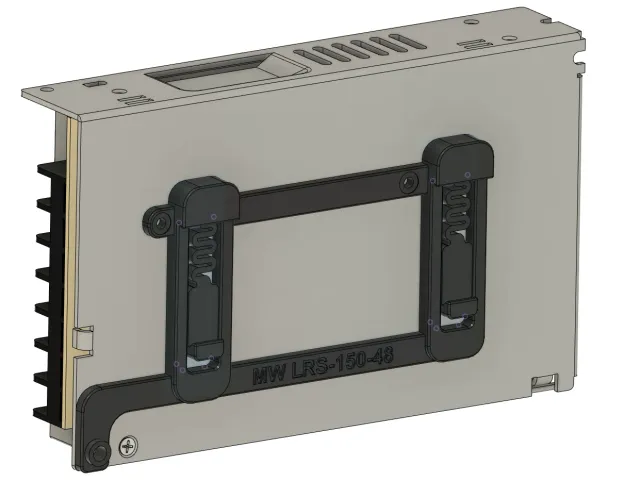 DIN Rail Adapter for Meanwell LRS-150-48