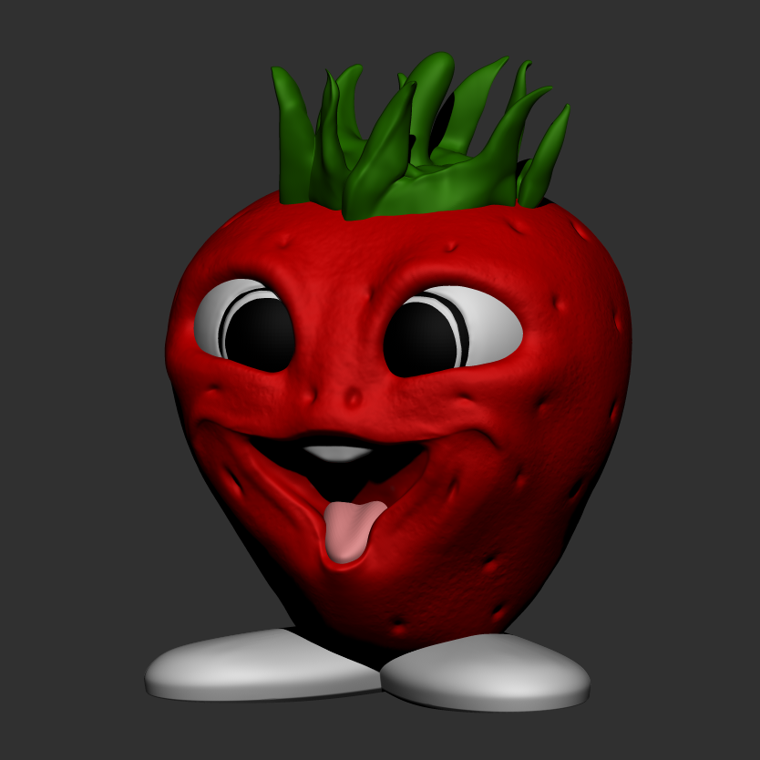Happy Strawberry by MakerViking | Download free STL model | Printables.com