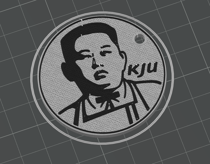 Keychain KJU - Kim MEME without AMS