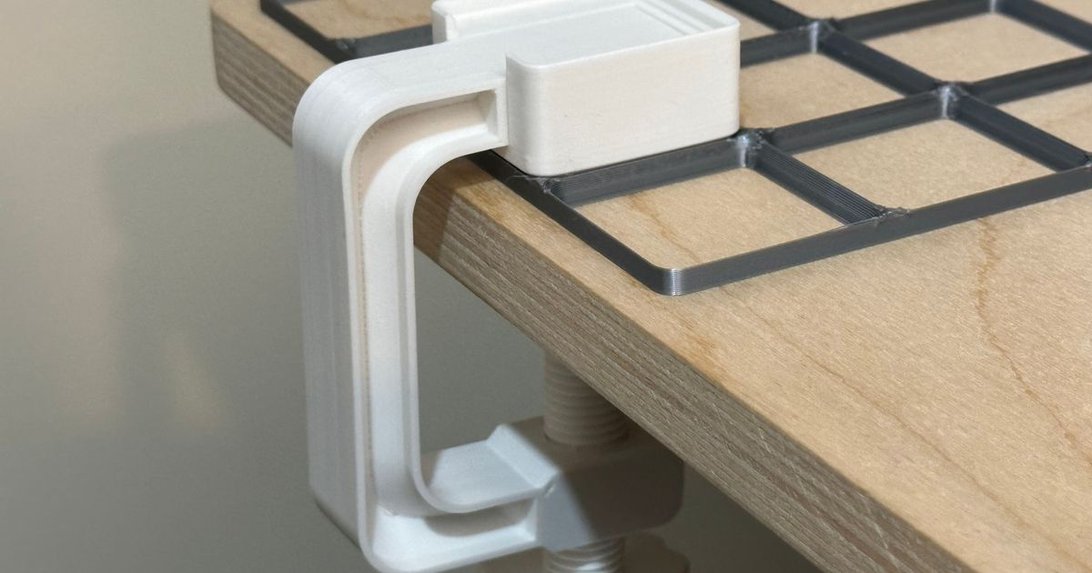 Gridfinity desk clamp by jfuchs Download free STL model