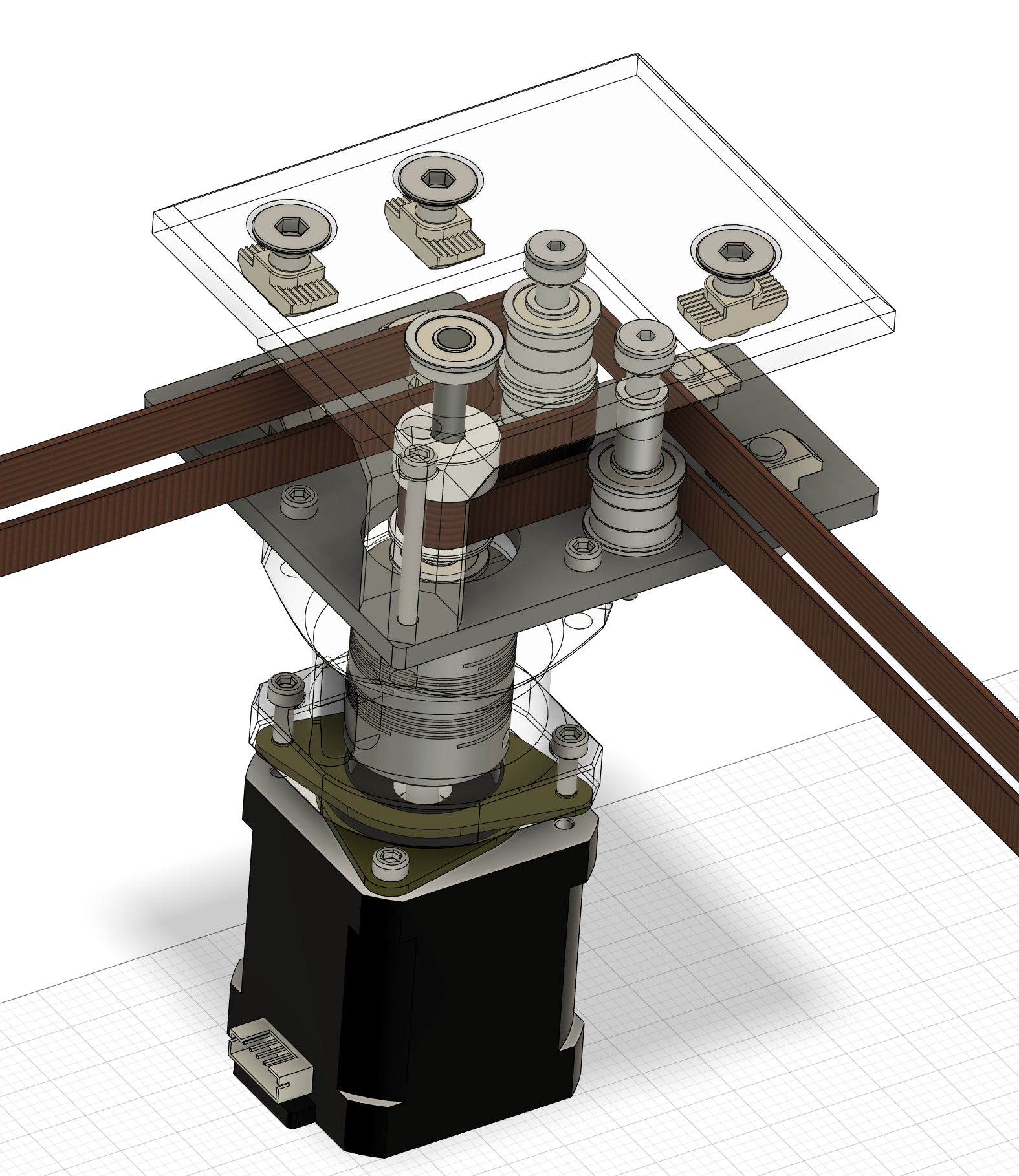 Vcore 3.1 Stepper Decoupling and visual Belts Mod