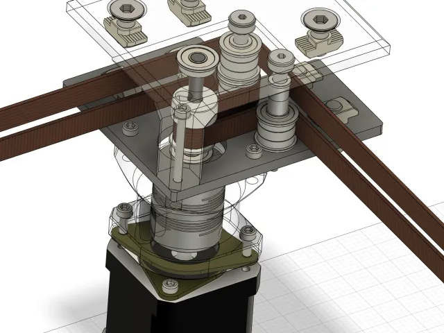 Vcore 3.1 Stepper Decoupling and visual Belts Mod