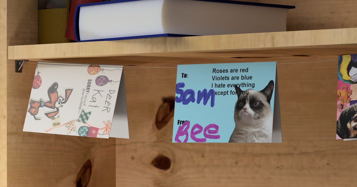 A shelf peg with a hole for attaching a line by Joe Download free STL