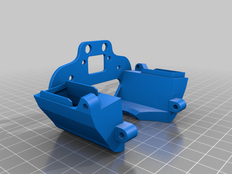 Ender7 style fan duct with dual 4020 fans for ender 3 v2